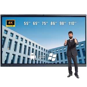 Factory Direct 55 65 75 86 98 110 Inch 4K LCD Smart White Board Interactive <b>Whiteboard</b> for Client Proposal Presentations - Product Image 1