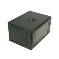 Armoire serveur murale robuste en acier 6U 19 pouces, rack réseau fiable pour salle informatique