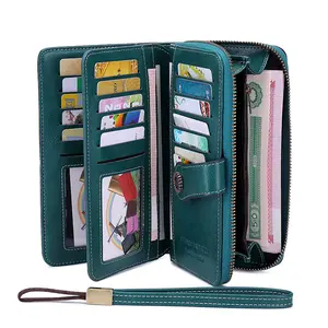 <span class=keywords><strong>Portefeuille</strong></span> anti-RFID pour femmes, <span class=keywords><strong>portefeuille</strong></span> long multifonctionnel en cuir PU, <span class=keywords><strong>porte</strong></span>-cartes, <span class=keywords><strong>porte</strong></span>-téléphone, <span class=keywords><strong>portefeuille</strong></span> anti-RFID pour femmes. - Product Image 1