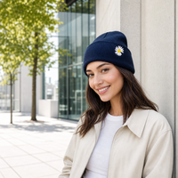 Bonnets brodés personnalisés à la mode, bonnets tricotés d'hiver, bonnet chaud pour les activités de plein air