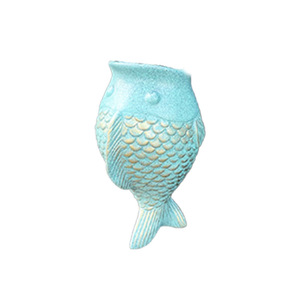 Pot de fleurs mural en forme de poisson tacheté, à suspendre <span class=keywords><strong>au</strong></span> <span class=keywords><strong>mur</strong></span>, style européen, sans perçage requis - Product Image 5