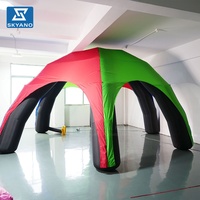 Tente araignée gonflable colorée personnalisée, abri solaire pour événements sportifs et décoration extérieure