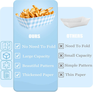 Individuell bedruckte, lebensmittelechte Einweg-Papierteller mit Muster, wasserdicht, fettabweisend, für Snacks, Salate und Street Food - Product Image 6