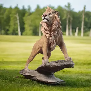 [Maestosa statua <span class=keywords><strong>del</strong></span> leone] maestosa statua <span class=keywords><strong>del</strong></span> leone-<span class=keywords><strong>re</strong></span> leone in piedi sulla scogliera, decorazione dell'ufficio <span class=keywords><strong>del</strong></span> capo, regali adatti per gli uomini - Product Image 4
