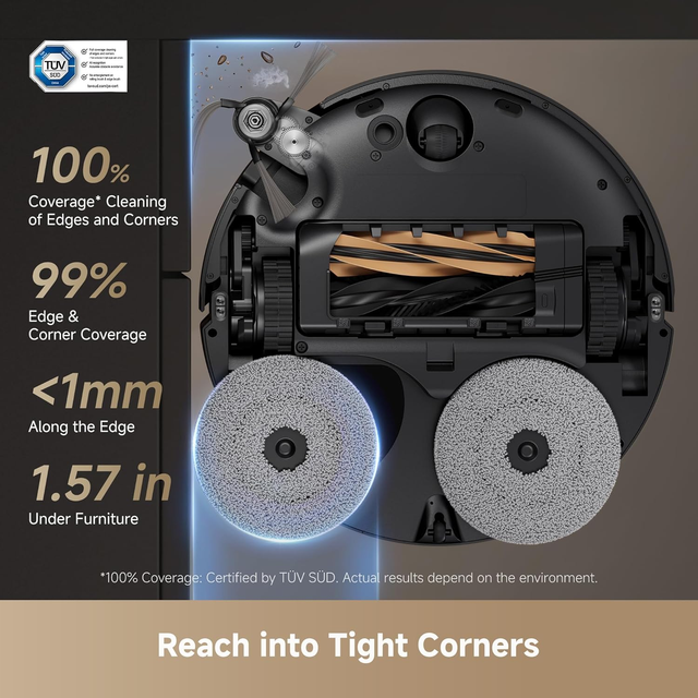 High-End Dreame X50 Ultra Robot Vacuum Cleaner Mop Self-Cleaning Auto Empty 3.2L Dust Bag 75 Days Sonic Mopping for Car Home