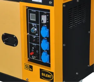 PME8000SE-generador diésel silencioso de 6KW, generador insonorizado de 1 o 3 fases