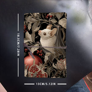 A6 Beau cahier fait à la main Cadeau réfléchi pour les mentors Parfait pour les notes <span class=keywords><strong>de</strong></span> conseil et la planification <span class=keywords><strong>de</strong></span> carrière avec la grenade chauve-souris - Product Image 6