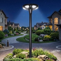 Éclairage routier communautaire LED lumineux, lampadaire solaire tout-en-un
