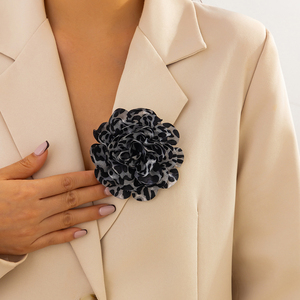 אופנה בד בד בד סרט בד נמר גדול הדפס בגד גוף עבור נשים אלגנטיות גברת אלגנטיות ללבוש בגדי תכשיטים אחרים - Product Image 1