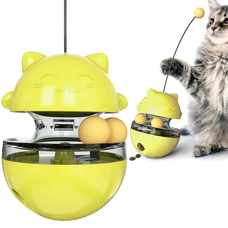 猫のおもちゃ面白いペットトレーニングツール猫漏れフードボールおもちゃ教育タンブラーおもちゃペット