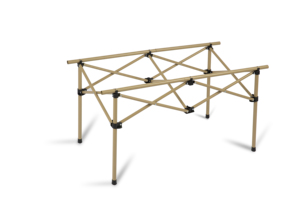 <span class=keywords><strong>Mesa</strong></span> <span class=keywords><strong>Plegable</strong></span> Portátil Moderna para Exteriores, <span class=keywords><strong>Mesa</strong></span> de Metal Resistente Tipo Egg Roll para Acampar, Playa, Picnic, Uso Doméstico, Capacidad para 4-<span class=keywords><strong>6</strong></span> <span class=keywords><strong>Personas</strong></span>, Duradera - Product Image 3