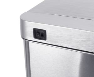 13 galones hogar oficina de cocina de metal rectangular de acero inoxidable sanitaria inteligente sensor de residuos <span class=keywords><strong>bin</strong></span> - Product Image 5