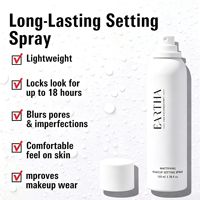 Spray Fixateur de Maquillage Visage Hydratant Longue Durée Fini Mat Anti-transfert Imperméable Enrichi en Vitamines, Vente en Gros Marque Blanche