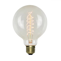 Edison G95 rétro ampoule LED énergie solaire télécommande en aluminium verre corps modèle certifié pour E27 B22 E26 Bases
