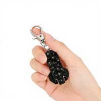Ouvre-boîte multifonction portable en plastique avec strass, style luxe léger, best-seller transfrontalier, avec lampe torche intégrée et porte-clés