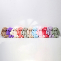 Boneka Teddy Bonnie Berbulu Lembut Lucu Grosir, Boneka Kelinci Premium Berbulu Tebal dengan Telinga Panjang untuk Hadiah Ulang Tahun Anak