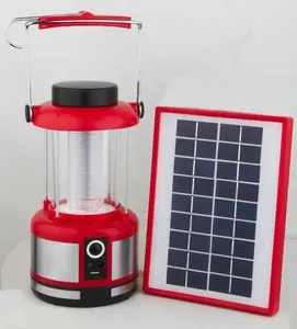 Promocional LED colgante Camping linterna de emergencia cargador de teléfono móvil Solar portátil linterna de Camping al aire libre