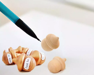 <span class=keywords><strong>2023</strong></span> nouveau Design inachevé en bois naturel décor gland bois gland pour artisanat d'art - Product Image 3