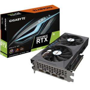 กิกะไบต์ราคาถูก GeForce RTX <span class=keywords><strong>3060</strong></span>นกอินทรี12กรัม (รอบ. 2.0) การ์ดจอสำหรับเล่นเกม GPU PCI Express พร้อมการระบายความร้อน DR GDDR6 - Product Image 1