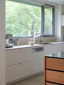 Gabinete de Cocina Tipo Isla de Madera Sólida Personalizado, Estilo Moderno, para Cocinas de Lujo Minimalistas, Almacenamiento Funcional - Product Image 2