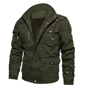 Veste bomber zippée pour homme, fourrure rétro, style robuste, avec capuche matelassée en coton et multiples poches, pour le travail, approvisionnement transfrontalier - Product Image 4