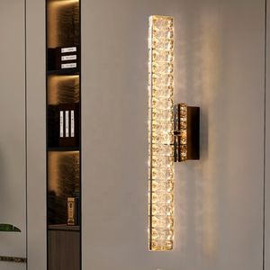 New Arrival Glass <b>Modern</b> Indoor Light Living Room Home Decor Bedroom Bedside Mini Luxury K9 Crystal Wall <b>Lamp</b> - Product Image 6