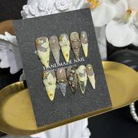 Nouvelle Arrivée Vente en Gros Faux Ongles Délicats à Coller Ongles Français à Presser Magnifiques Ongles Artificiels avec Colle