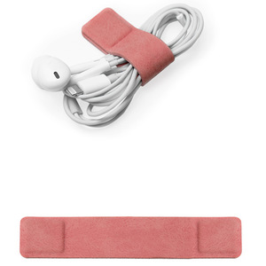 Từ Tai nghe <span class=keywords><strong>Winder</strong></span>/Bookmark/chủ bút/màn hình sạch hơn PU da tai nghe cáp chủ tổ chức với logo dập nổi - Product Image 5