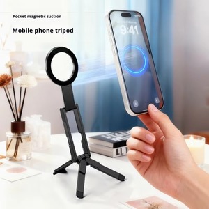 Portable Flexible Telescopic Aluminium Magnetic Holder for Mobile Phone Adjustable Tripod Stand <b>Live</b> <b>Streaming</b> Video Recording - Product Image 4