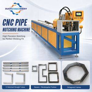 Machine de découpe d'angles CNC hydraulique pour tubes carrés en aluminium de Chine, poinçonnage à 45 et 90 degrés - Product Image 1