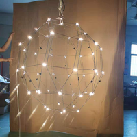 Restaurant Lampe De Luxe Pendentif Personnalisé Feu Turc Plafond Éclairage Cube Lampes Lustre
