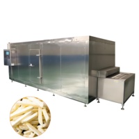 Ligne de produits semi-automatique d'usine de 1 à 3 tonnes de chips de pommes de terre et de manioc Ligne de production automatique de frites surgelées