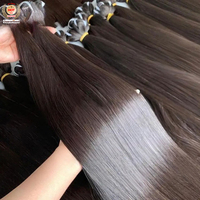 Paquete de Cabello Humano Virgen Birmano Crudo Sin Procesar, Natural de un Solo Donante. Cabello Virgen Camboyano 100% con Cutícula Alineada, Crudo Sin Procesar