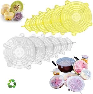 Kitchen Accessories <b>Silicone</b> <b>Stretch</b> <b>Lids</b> Set of 6pcs Covers <b>Lids</b> Food Grade <b>Silicone</b> <b>Stretch</b> <b>Lids</b> - Product Image 1