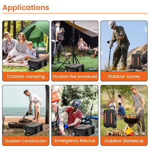 Trường hợp chuyến bay trạm điện cầm tay 500 Wát năng lượng mặt trời ngân hàng điện 960wh lfpo4 pin di động cho năng lượng mặt trời hệ thống điện - Product Image 5