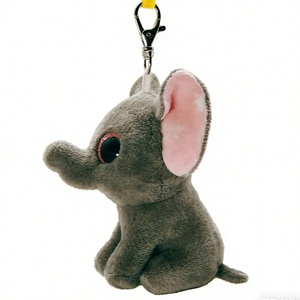 Customized Cute elephant plush keychain, cute elephant keychain, stuffed elephant <b>keyring</b>, <b>mini</b> elephant plush charm, - Product Image 3