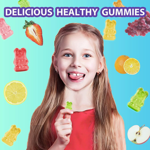 Gommes personnalisables à la baie de sureau et à la mousse d'Irlande sans sucre, détoxifiantes pour l'intestin et nettoyantes, compléments alimentaires pour adultes - Product Image 4