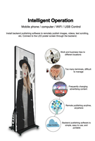 Écran d'affichage LED pliable couleur pleine pour intérieur et extérieur, affichage publicitaire commercial mobile