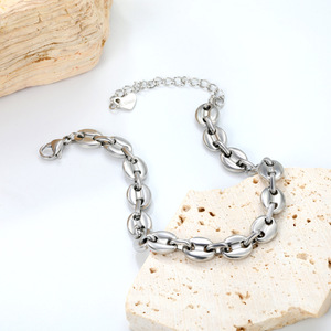 Pulsera de Acero Inoxidable con Diseño de Nariz de Cerdo, Unisex, Cadena Geométrica, Joyería de Moda, Estilo Hip Hop, para Hombres y Mujeres - Product Image 4