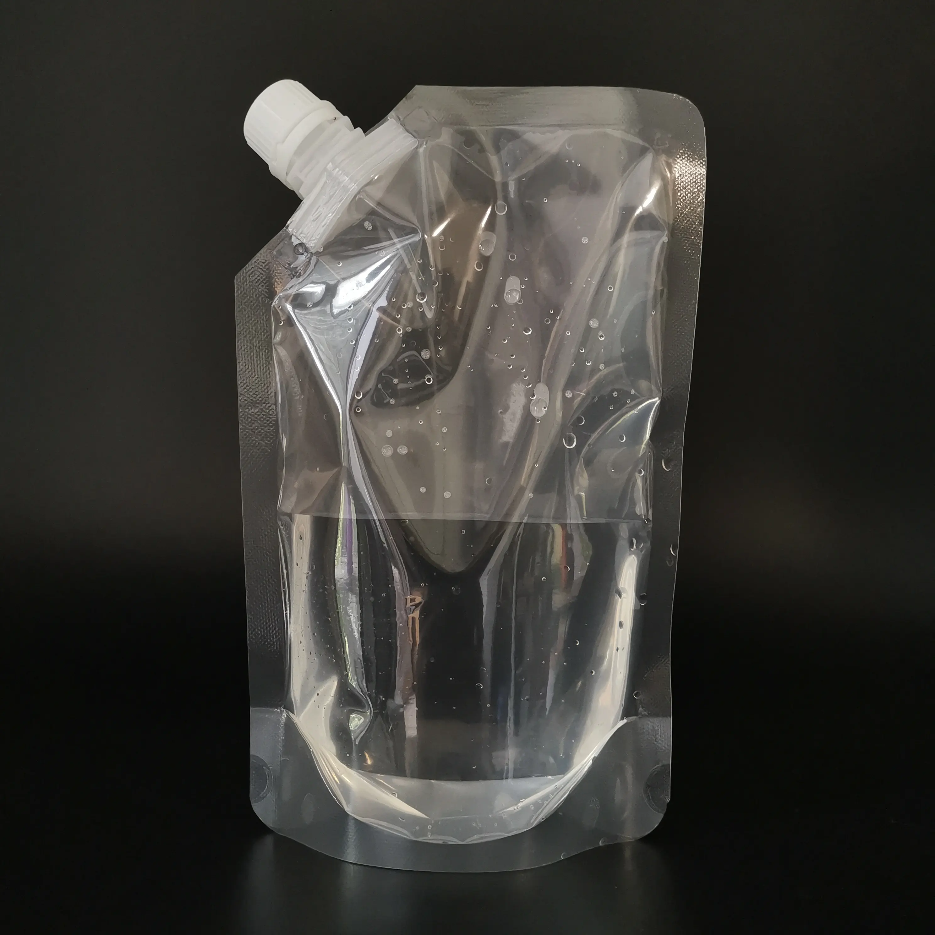 Sacos de plástico transparentes para bebidas, 500ml, embalagem para vinho, sabonete transparente, refil, bolsa para líquidos