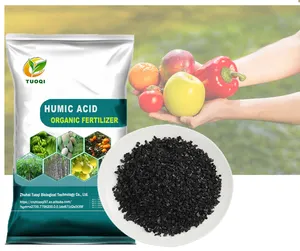 Fábrica de Toqi al por mayor de potasio Humate NPK orgánico ácido húmico fertilizante en polvo
