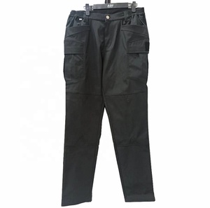 Elastic Waistband Multi Pockets Men's Cargo Work Pants Security Uniform Pant Tactical Work Wear <strong>Trousers</strong> - Product Image 2