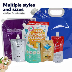 Custom Printed Standing Mini Die Cut PE Bag Water Drink Liquid <b>Stand</b> Pouch Durable Spout Pouch Food Grade for Baby Food - Product Image 5