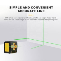 Mini niveau laser vert à 2 lignes croisées Outil de nivellement industriel/DIY avec fonction d'auto-nivellement Modèle LL-T2R