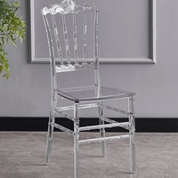 Chaises personnalisées en acrylique style bambou pour salles de banquet d'hôtel et auditoriums commerciaux – Design moderne – Chaises promotionnelles
