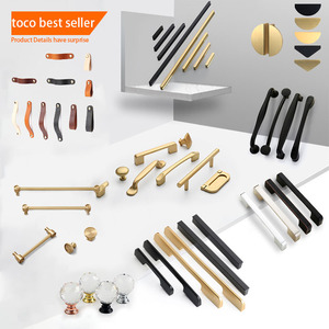 Toco <strong>Knobs</strong> and Handles Hidden Pull Door G Black Rose <strong>Gold</strong> Furniture Kitchen <strong>Cabinet</strong> Handle - Product Image 3