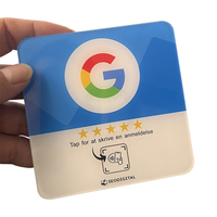 Placa de Reseñas NFC Acrílica para Google / Facebook / Instagram, Pegatinas NFC para Mesa, Placa de Reseñas de Google NFC