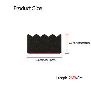 Bande d'étanchéité en mousse <span class=keywords><strong>de</strong></span> caoutchouc EPDM auto-adhésive, insonorisante, anti-vent et anti-poussière, pour fenêtres en verre et portes <span class=keywords><strong>de</strong></span> <span class=keywords><strong>garage</strong></span> - Product Image 4