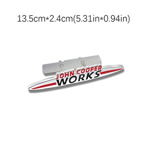 <span class=keywords><strong>JCW</strong></span> โลโก้รถดัดแปลงขนาดเล็ก3D โลโก้รถโลโก้โลหะทองแดงพร้อมสกรูรุ่นผลิตภัณฑ์ประเภทงานฝีมือโลหะ - Product Image 5