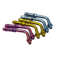 Cable Ajustador de Freno y Embrague de Titanio GR5 con Cabeza Plana de 90 Grados M10 CNC para Motocicleta